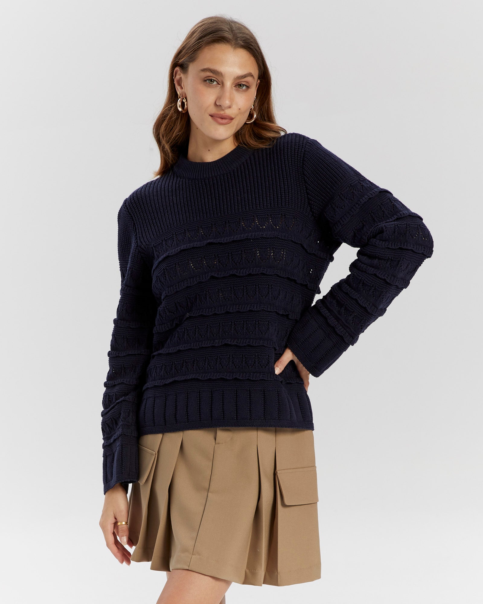 YASTIMU KNIT PULLOVER